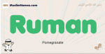 Ruman muslim boys name and meaning, islamic boys name Ruman