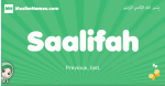 Saalifah arabic girl name and meaning, quranic girls name Saalifah