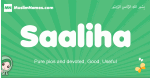 Saaliha arabic girl name and meaning, quranic girls name Saaliha