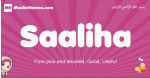 Saaliha arabic girls name and meaning, muslim girl name Saaliha
