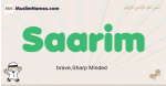 Saarim muslim boys name and meaning, islamic boys name Saarim
