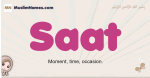 Saat muslim girls name and meaning, islamic girls name Saat