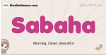 Sabaha muslim girls name and meaning, islamic girls name Sabaha