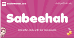 Sabeehah arabic girls name and meaning, muslim girl name Sabeehah
