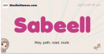 Sabeell muslim girls name and meaning, islamic girls name Sabeell