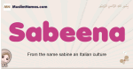 Sabeena muslim girls name and meaning, islamic girls name Sabeena