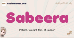 Sabeera muslim girls name and meaning, islamic girls name Sabeera