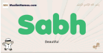 Sabh muslim boys name and meaning, islamic boys name Sabh