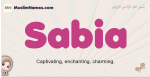 Sabia muslim girls name and meaning, islamic girls name Sabia
