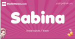 Sabina arabic girls name and meaning, muslim girl name Sabina