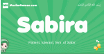 Sabira arabic girl name and meaning, quranic girls name Sabira