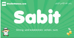 Sabit arabic boys name and meaning, quranic boys name Sabit
