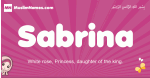 Sabrina arabic girls name and meaning, muslim girl name Sabrina