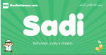 Sadi arabic boys name and meaning, quranic boys name Sadi