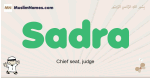 Sadra muslim boys name and meaning, islamic boys name Sadra