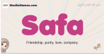 Safa muslim girls name and meaning, islamic girls name Safa