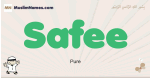 Safee muslim boys name and meaning, islamic boys name Safee