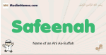 Safeenah muslim boys name and meaning, islamic boys name Safeenah