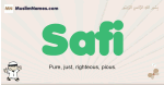 Safi muslim boys name and meaning, islamic boys name Safi
