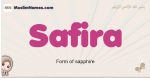 Safira muslim girls name and meaning, islamic girls name Safira