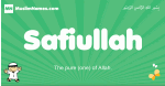 Safiullah arabic boys name and meaning, quranic boys name Safiullah