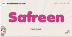 Safreen muslim girls name and meaning, islamic girls name Safreen
