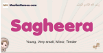 Sagheera muslim girls name and meaning, islamic girls name Sagheera
