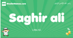 Saghir-ali arabic boys name and meaning, quranic boys name Saghir-ali