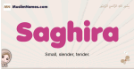 Saghira muslim girls name and meaning, islamic girls name Saghira