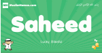 Saheed arabic boys name and meaning, quranic boys name Saheed