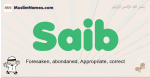 Saib muslim boys name and meaning, islamic boys name Saib