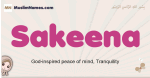 Sakeena muslim girls name and meaning, islamic girls name Sakeena