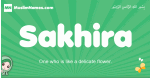 Sakhira arabic girl name and meaning, quranic girls name Sakhira