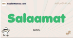 Salaamat muslim boys name and meaning, islamic boys name Salaamat