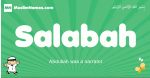 Salabah arabic boys name and meaning, quranic boys name Salabah