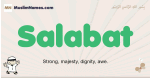 Salabat muslim boys name and meaning, islamic boys name Salabat