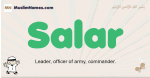 Salar muslim boys name and meaning, islamic boys name Salar