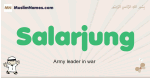 Salarjung muslim boys name and meaning, islamic boys name Salarjung