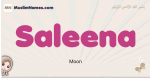 Saleena muslim girls name and meaning, islamic girls name Saleena