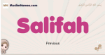 Salifah muslim girls name and meaning, islamic girls name Salifah