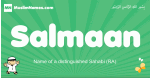 Salmaan arabic boys name and meaning, quranic boys name Salmaan