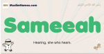 Sameeah muslim boys name and meaning, islamic boys name Sameeah