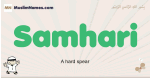 Samhari muslim boys name and meaning, islamic boys name Samhari
