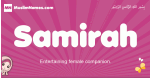 Samirah arabic girls name and meaning, muslim girl name Samirah