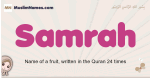 Samrah muslim girls name and meaning, islamic girls name Samrah