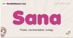 Sana muslim girls name and meaning, islamic girls name Sana