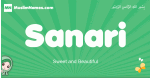 Sanari arabic girl name and meaning, quranic girls name Sanari
