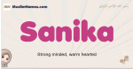 Sanika muslim girls name and meaning, islamic girls name Sanika