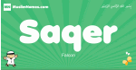 Saqer arabic boys name and meaning, quranic boys name Saqer