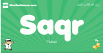 Saqr arabic boys name and meaning, quranic boys name Saqr
